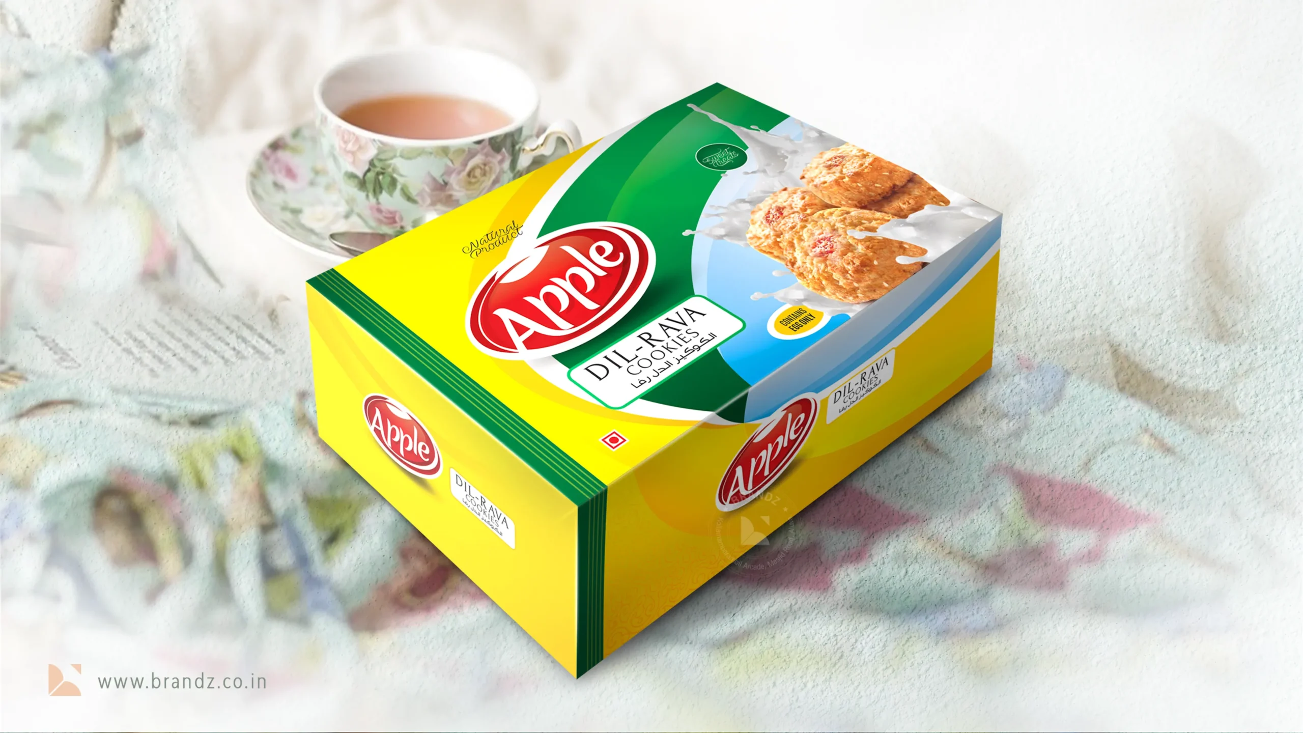 Apple Dil-Rava Cookies Box