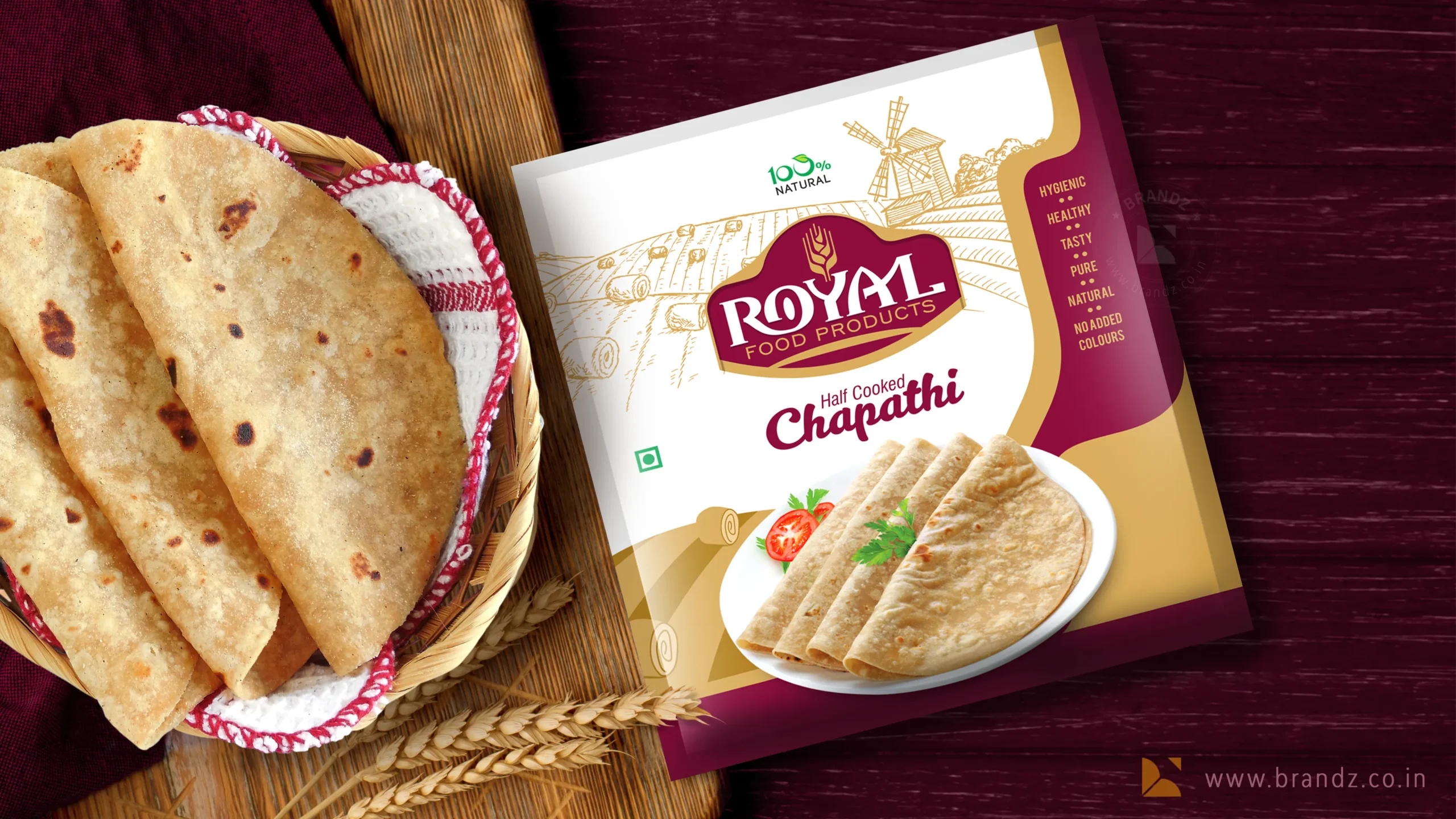 Royal Half Cooked Chapathi Pouch