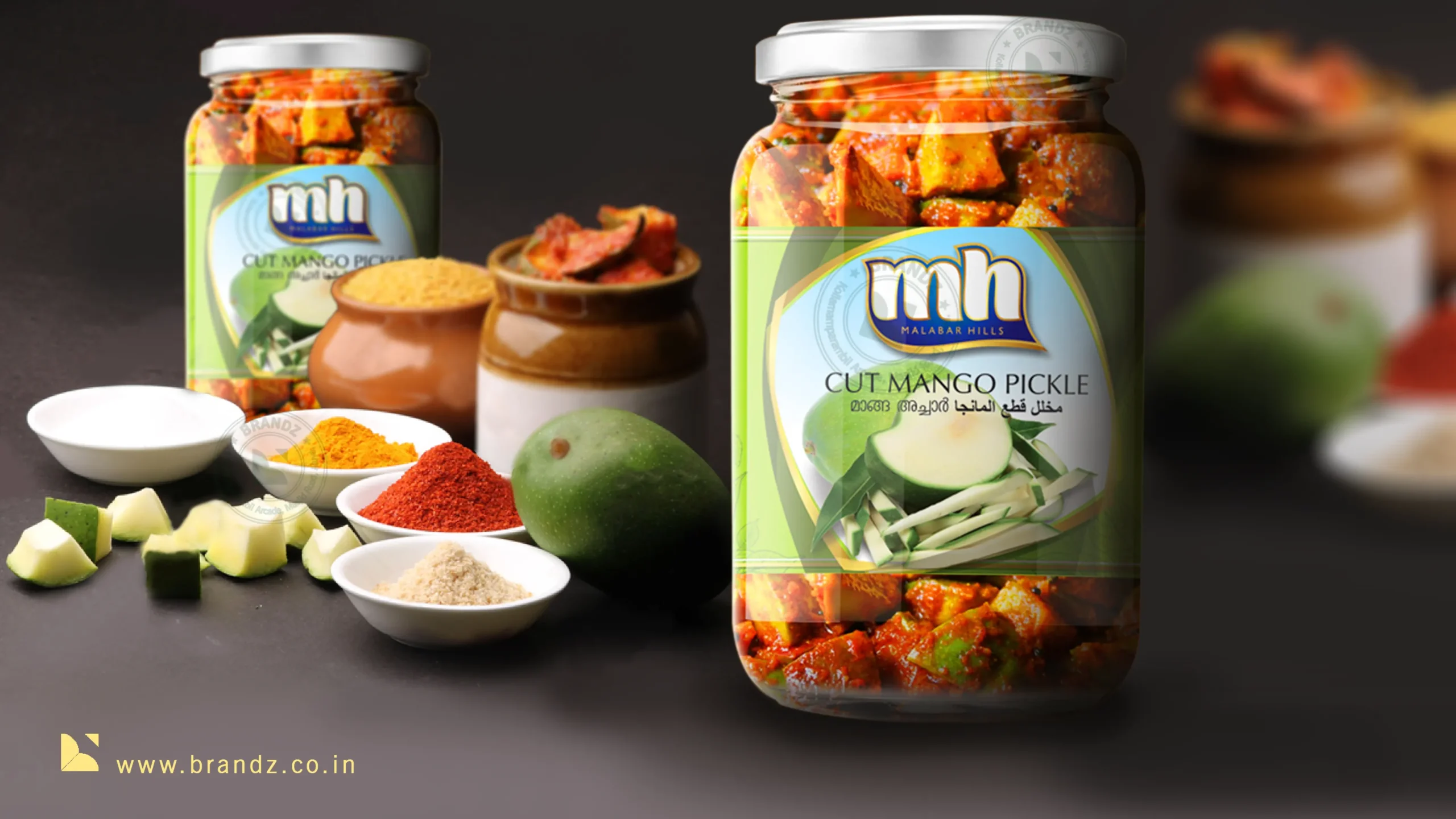 MH Cut Mango Pickle Label