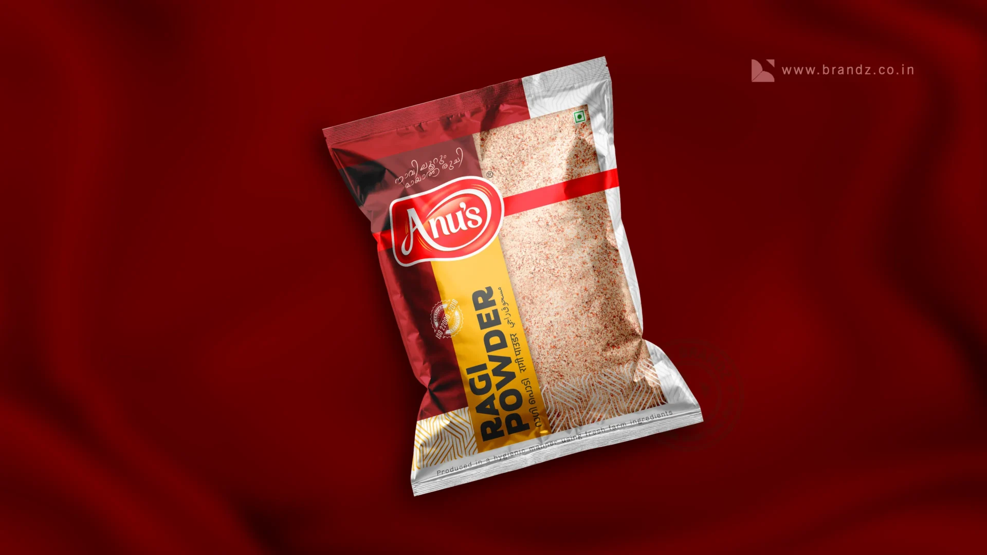 Anu's Ragi Powder Transparent Pouch