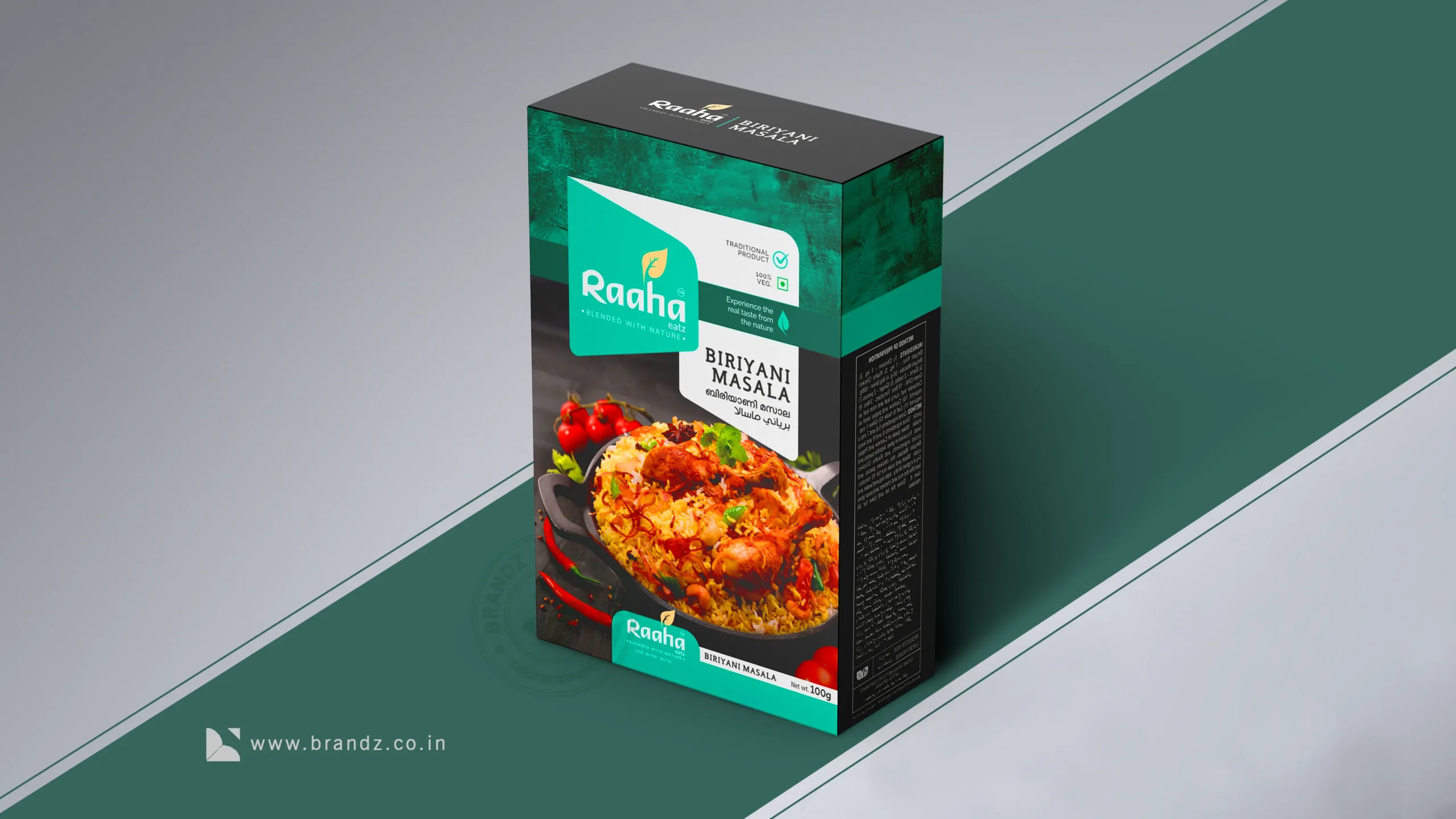 RAAHA - Biriyani Masala - Duplex Box - 100g