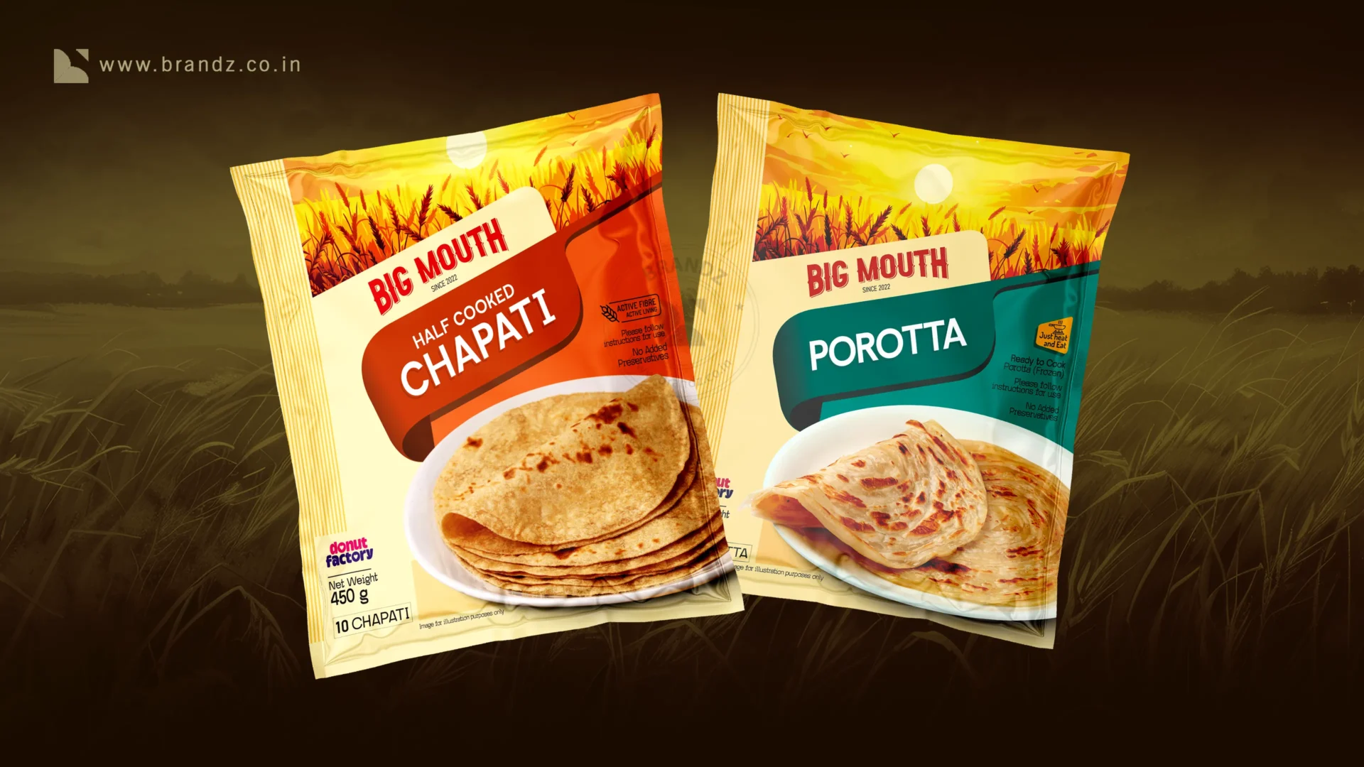 Big Mouth Half Cooked Chapati Pouch
